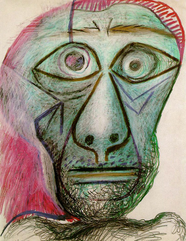 #Pablo Picasso’s; Son kişisel Portre/Last Self-Portrait, 1972